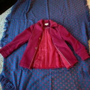 Women’s burgundy jacket